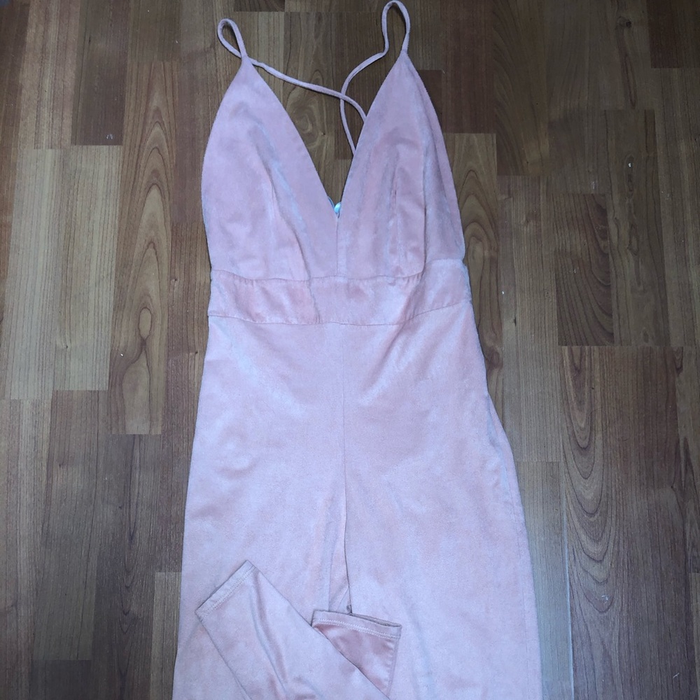 NWOT Suede Jumpsuit